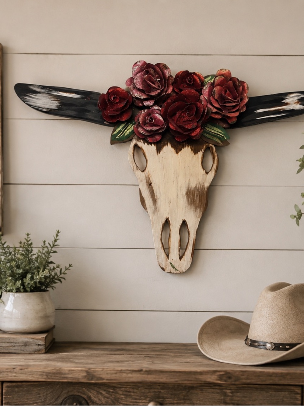 Junk Gypsy Miranda Lambert Rustic Farmhouse rose wall decor RARE